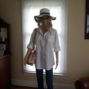 CAbi 100% linen blouse in EUC!